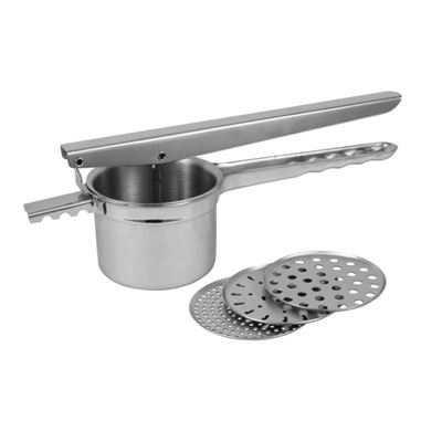 Potato Ricer With 3 Interchangeable Disc Blades