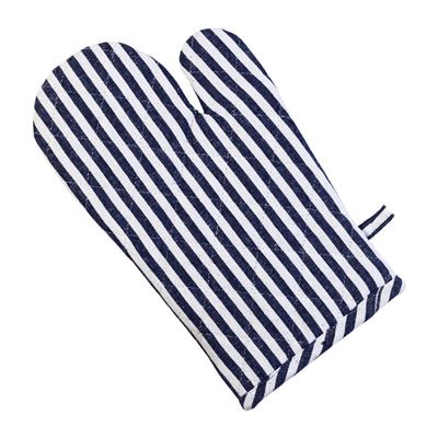 Maison Oven Glove Navy Stripe