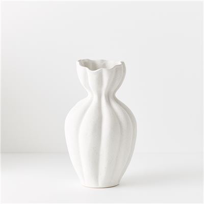 Basma Vase White 30x17cm