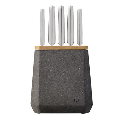 Pro Stone Knife Block Set Flint Terrazzo 6pc