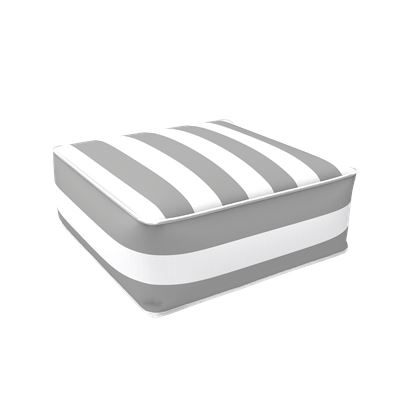 Paradis Outdoor Inflatable Ottoman Stripe Grey