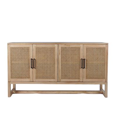 Britannia Rattan Sideboard 4 Door Natural