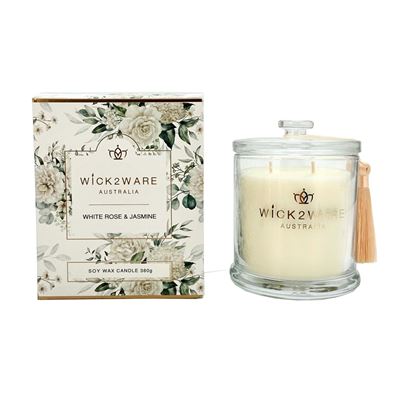 White Rose & Jasmine Candle Jar 380g