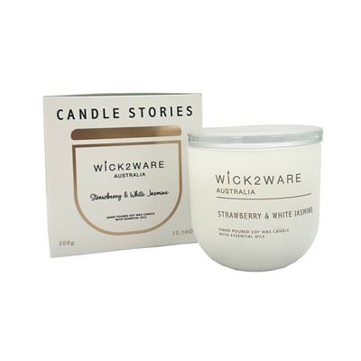 Strawberry White Jasmine Candle Jar 300g