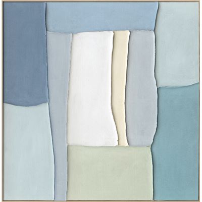 Skylar A – Painted Canvas 100x100cm Natural Frame