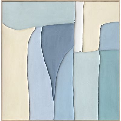 Skylar B – Painted Canvas 100x100cm Natural Frame