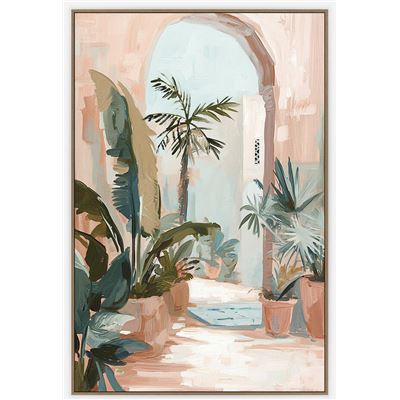 Archway A – Framed Canvas 120x80cm Natural