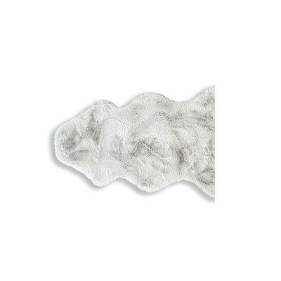 Haven Faux Fur Hide 76x113cm Silver Grey