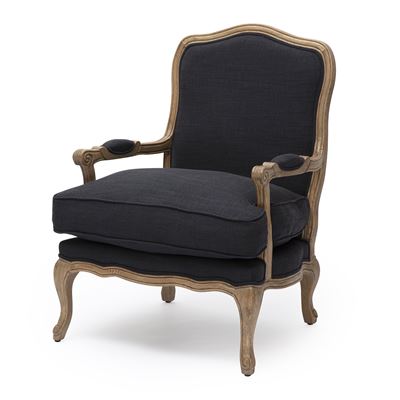 French Armchair Black