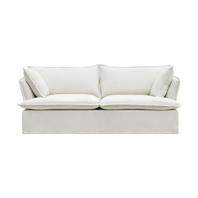 Sophie Slipcover Sofa 3 Seater Stone
