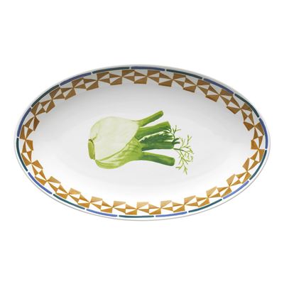 Valentina Oval Serving Platter 32cm Fennel