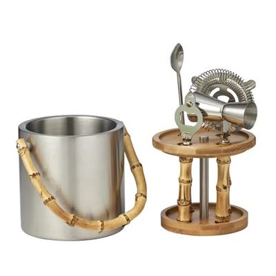 Bebe Stainless Steel Ice Bucket Set of 5 15x23cm