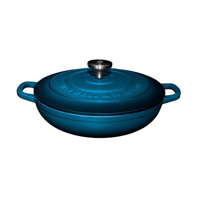 Cast Iron Braiser 27cm/3.3L Midnight Blue