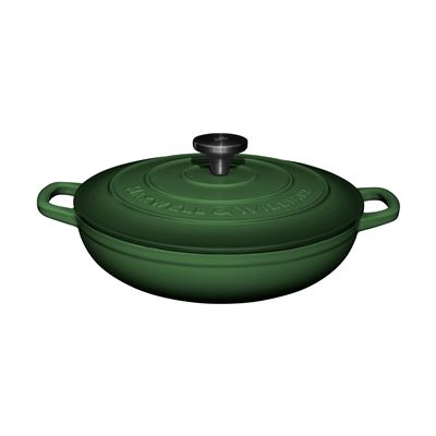 Cast Iron Braiser 27cm/3.3L English Racing Green