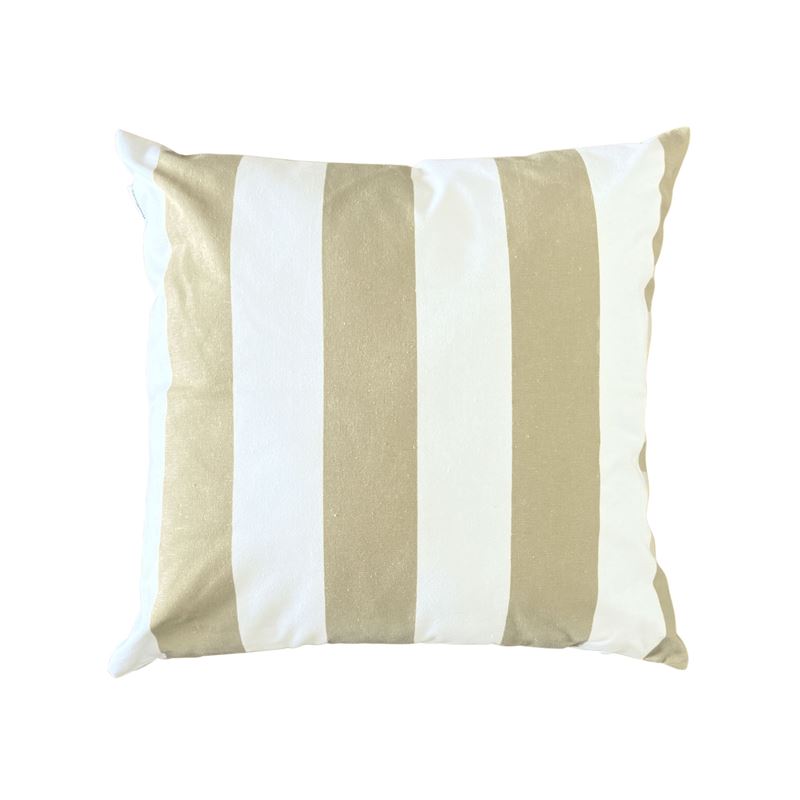 Terrace Cotton Cushion 45x45cm Linen Stripe UV/Water Resistant