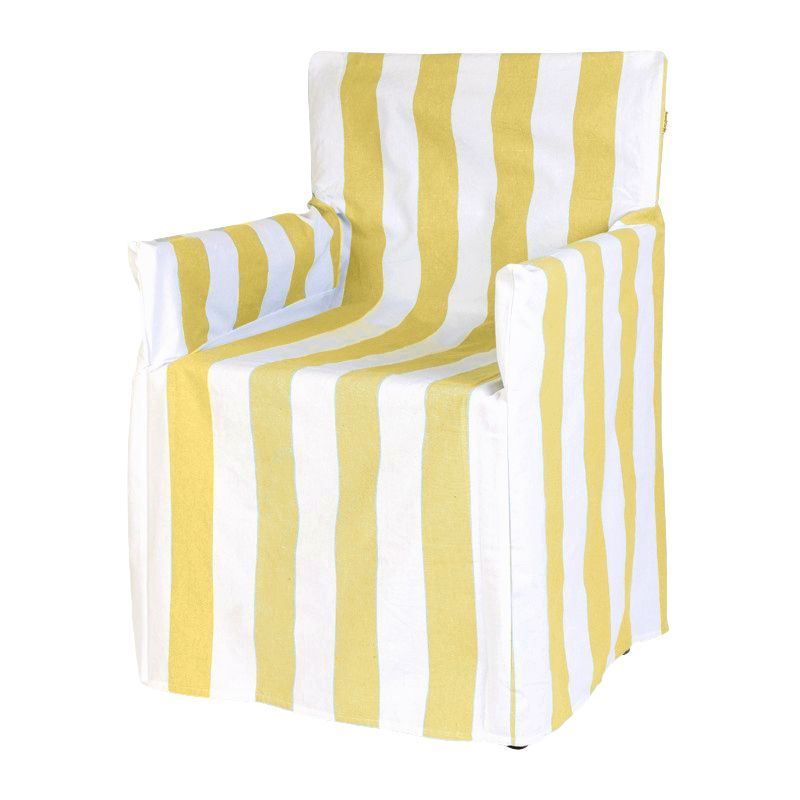 Terrace Director Chair Cover Lemon Stripe UV/Water Resistant