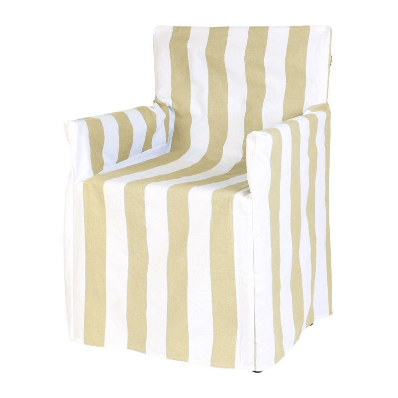 Terrace Director Chair Cover Linen Stripe UV/Water Resistant