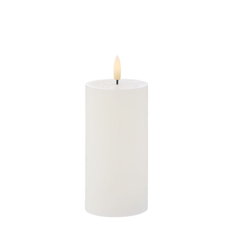Hughe LED Flickering Candle 15cm White
