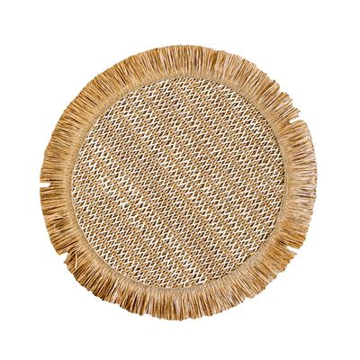 Mavi Round Placemat 38cm Light Brown