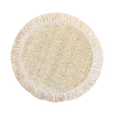 Mavi Round Placemat 38cm Cream
