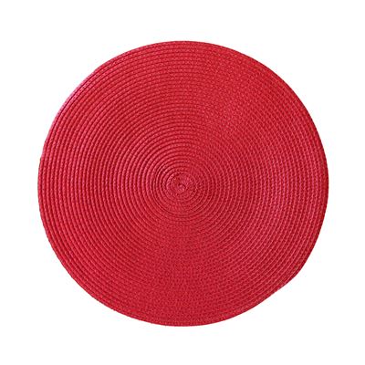 Tana Placemat Round 38cm Red