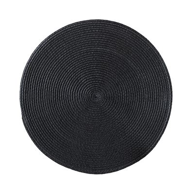 Tana Placemat Round 38cm Black