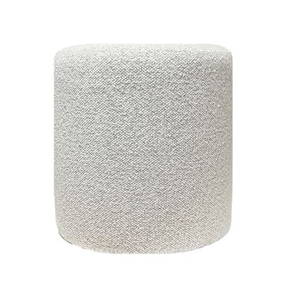 Coco Round Ottoman Stool Dune Boucle