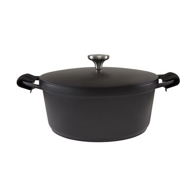Cast Lite Non-Stick Casserole 28cm/6.3L Black