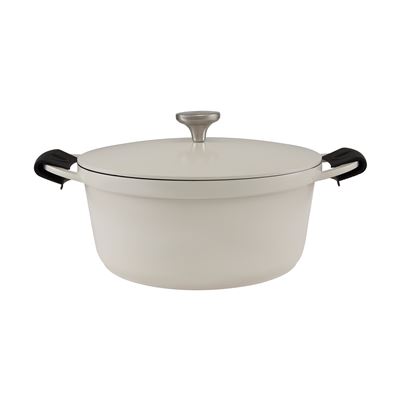 Cast Lite Non-Stick Casserole 28cm/6.3L Ecru