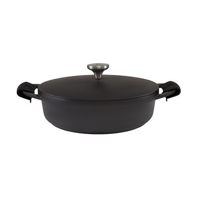 Cast Lite Non-Stick Shallow Casserole 28cm/4L Black