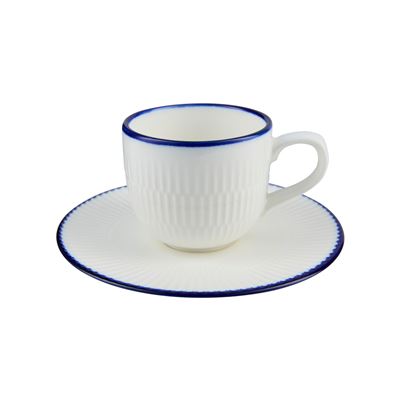 Café Blue Cup & Saucer 225mL