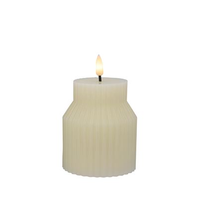 Let’s Get Lit Linea LED Sculptural Wax Candle 8.5x10cm Soy