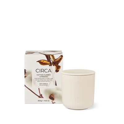 Cotton Flower & Freesia Candle 300g