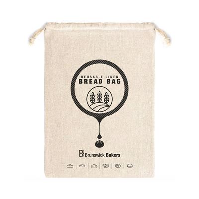 Cotton Bread Bag with Drawstring