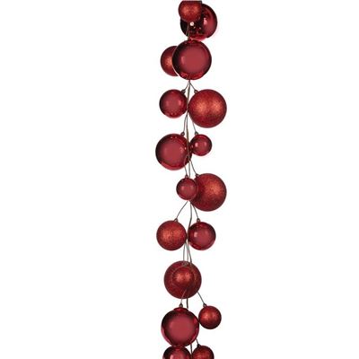 Bauble Garland 270cm Red
