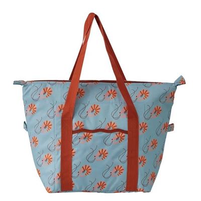 Shack Beach Cooler Tote 51x40x19cm Blue