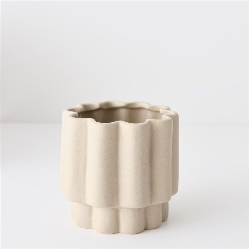 Gustel Pot 14x15cm Putty