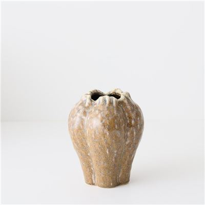 Nagio Vase 19cmh x 15cmd – Caramel