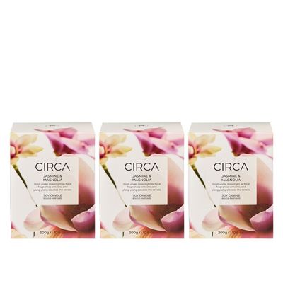 Jasmine & Magnolia Candle 300g Set of 3 Bundle