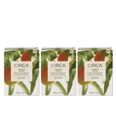 Mango & Papaya Candle 300g Set of 3 Bundle