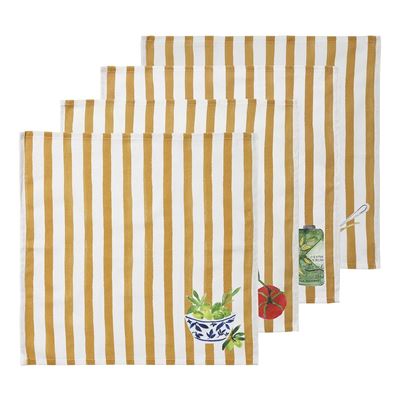 Valentina Napkin 45x45cm Yellow Set of 4