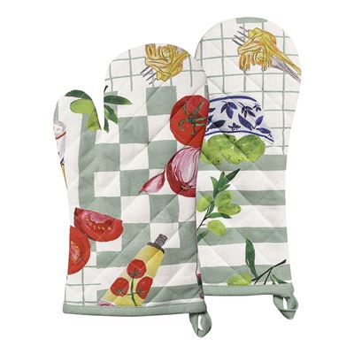 Valentina Oven Mitt Sage Set of 2