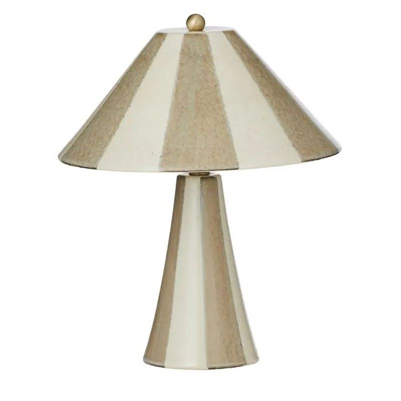 Athol Ceramic Lamp 29x35cm Grey/Ivory