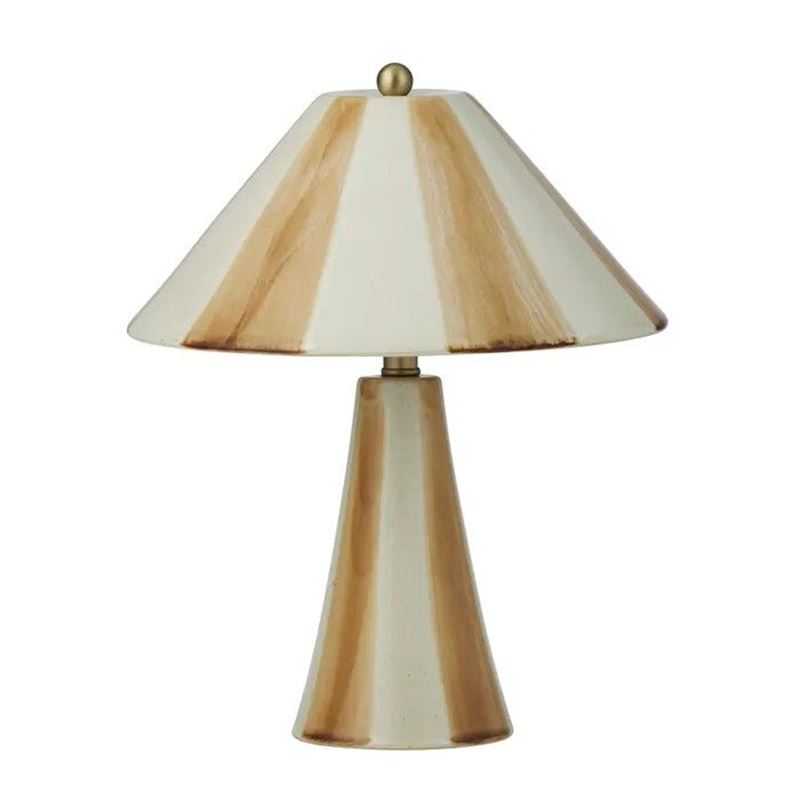 Athol Ceramic Lamp 29x35cm Mustard/Ivory