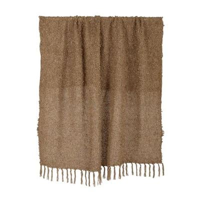 Burbuja Cotton Blend Throw 125x150cm Tan