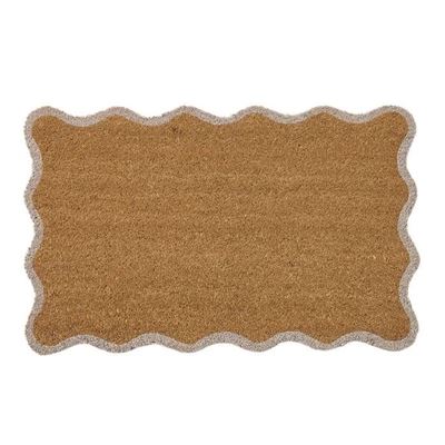 Sona PVC Back Coir Door Mat 50x80cm Ivory